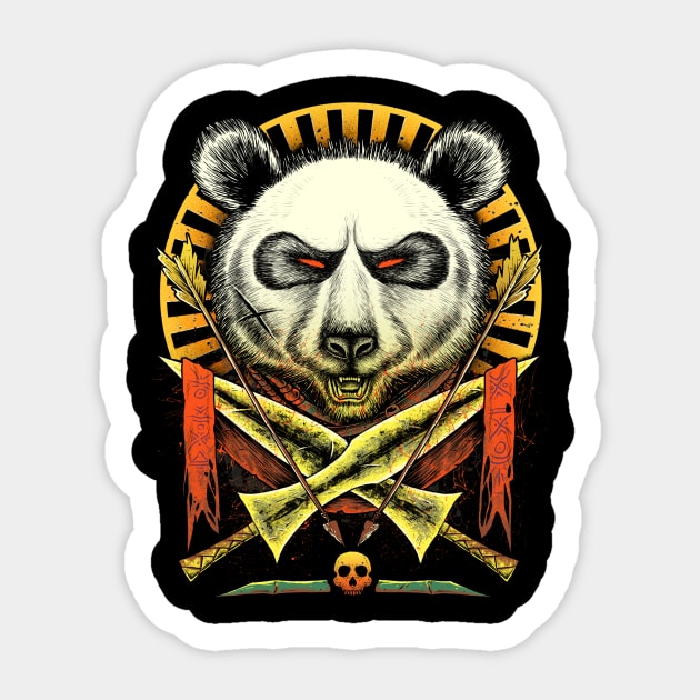 Panda Crest Sticker by RonnCabardo